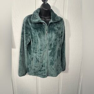 The North Face Furry Raschel Fleece Zip Front Jacket Zip Pockets Size Small EUC